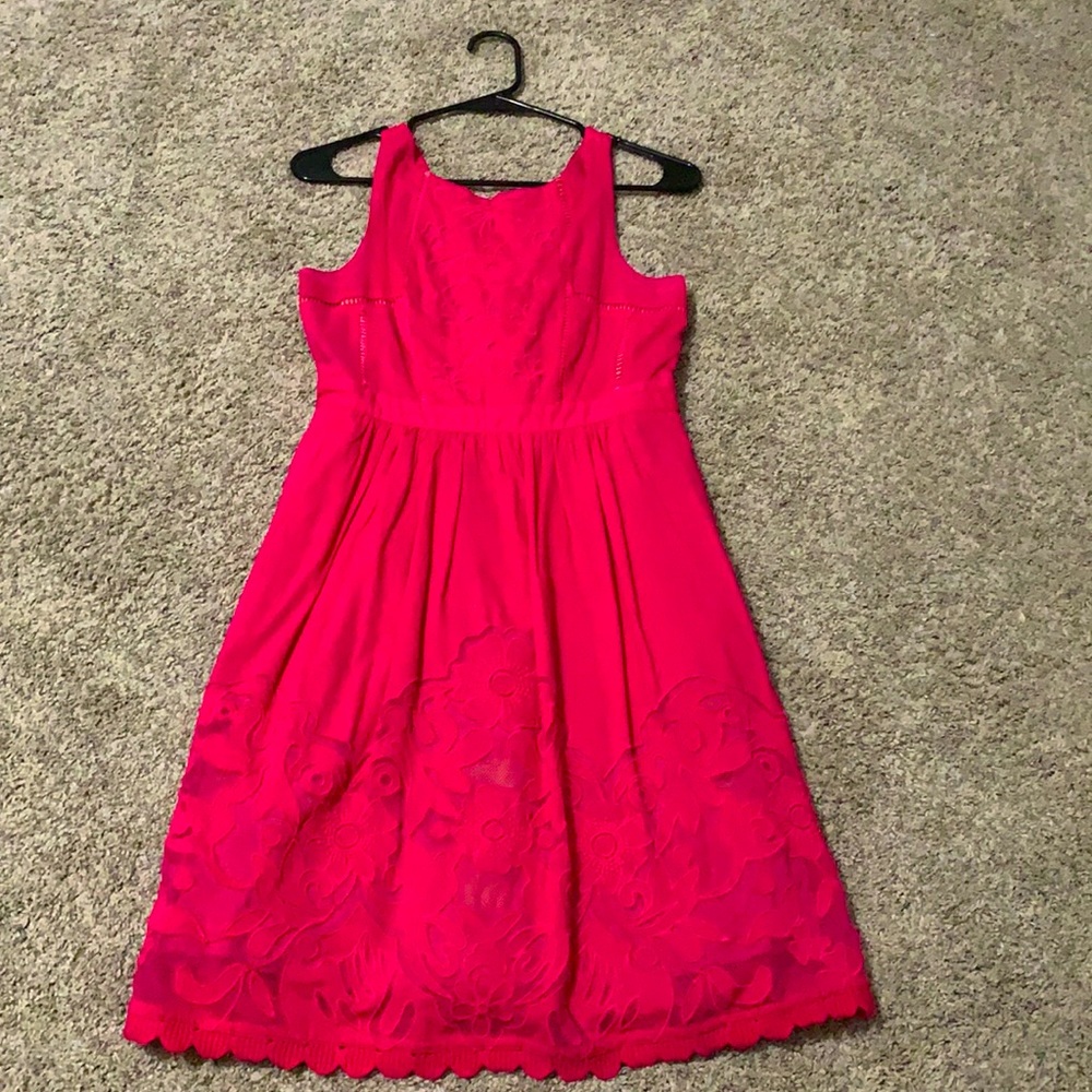 Anthropology Pink Moulinette Soeurs dress